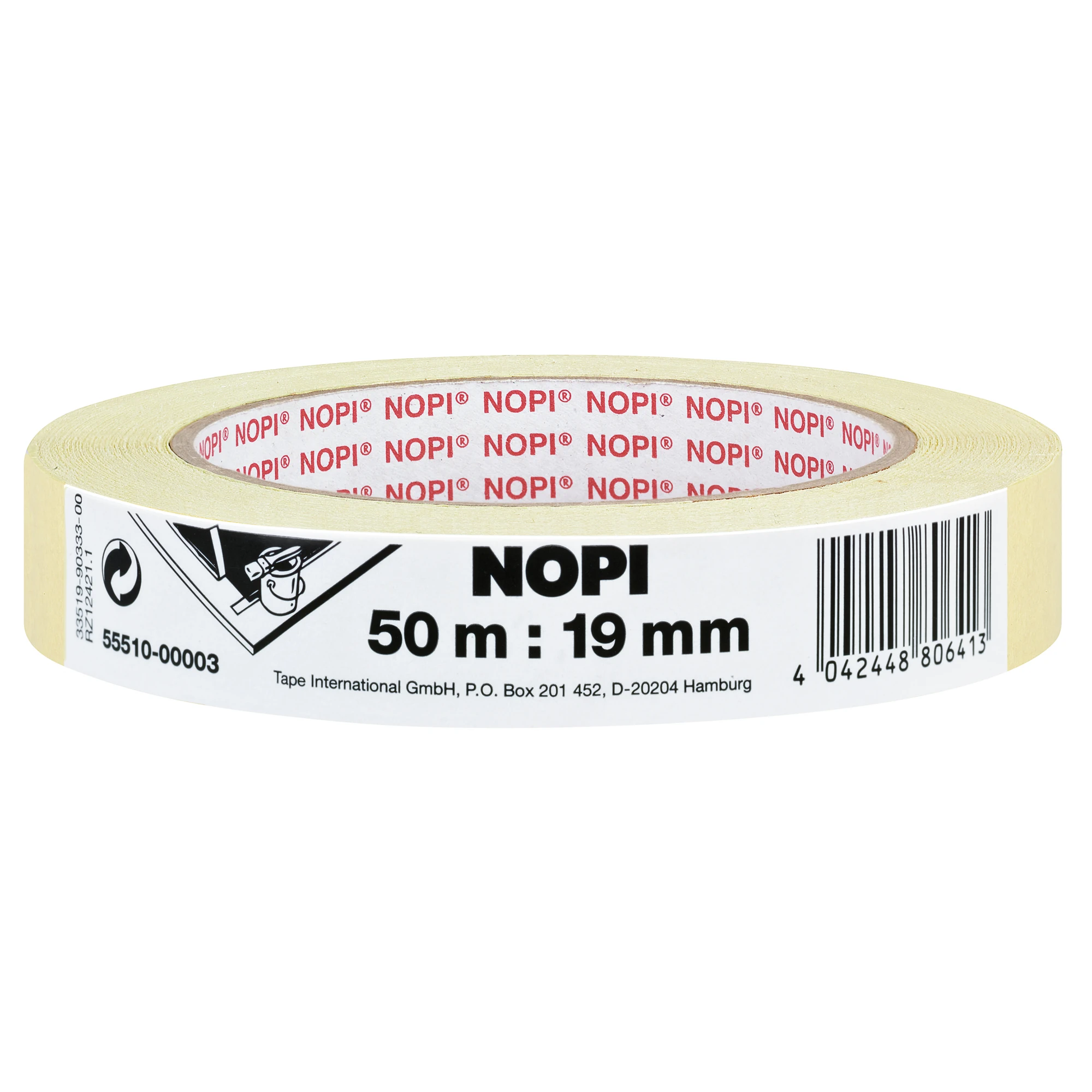NOPI® Kreppband 19 mm x 50 m (B x L) beige