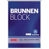 BRUNNEN Briefblock Recycling DIN A5 kariert 70 g/m² 50 Blatt