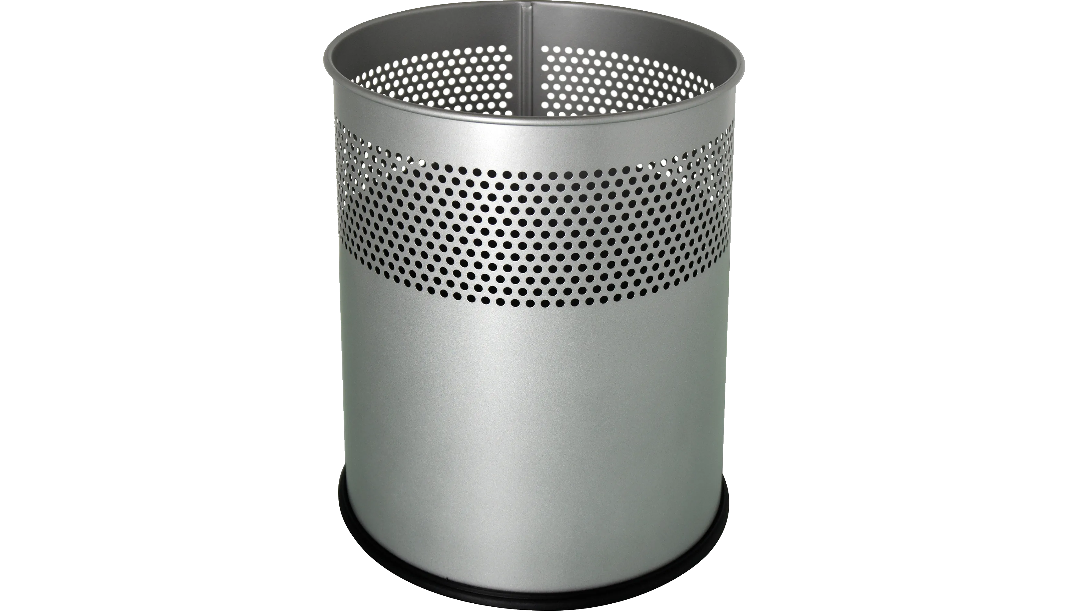 HELIT Papierkorb the dot Metall 15 l rund grau HELIT Papierkorb the dot Metall 15 l rund grau