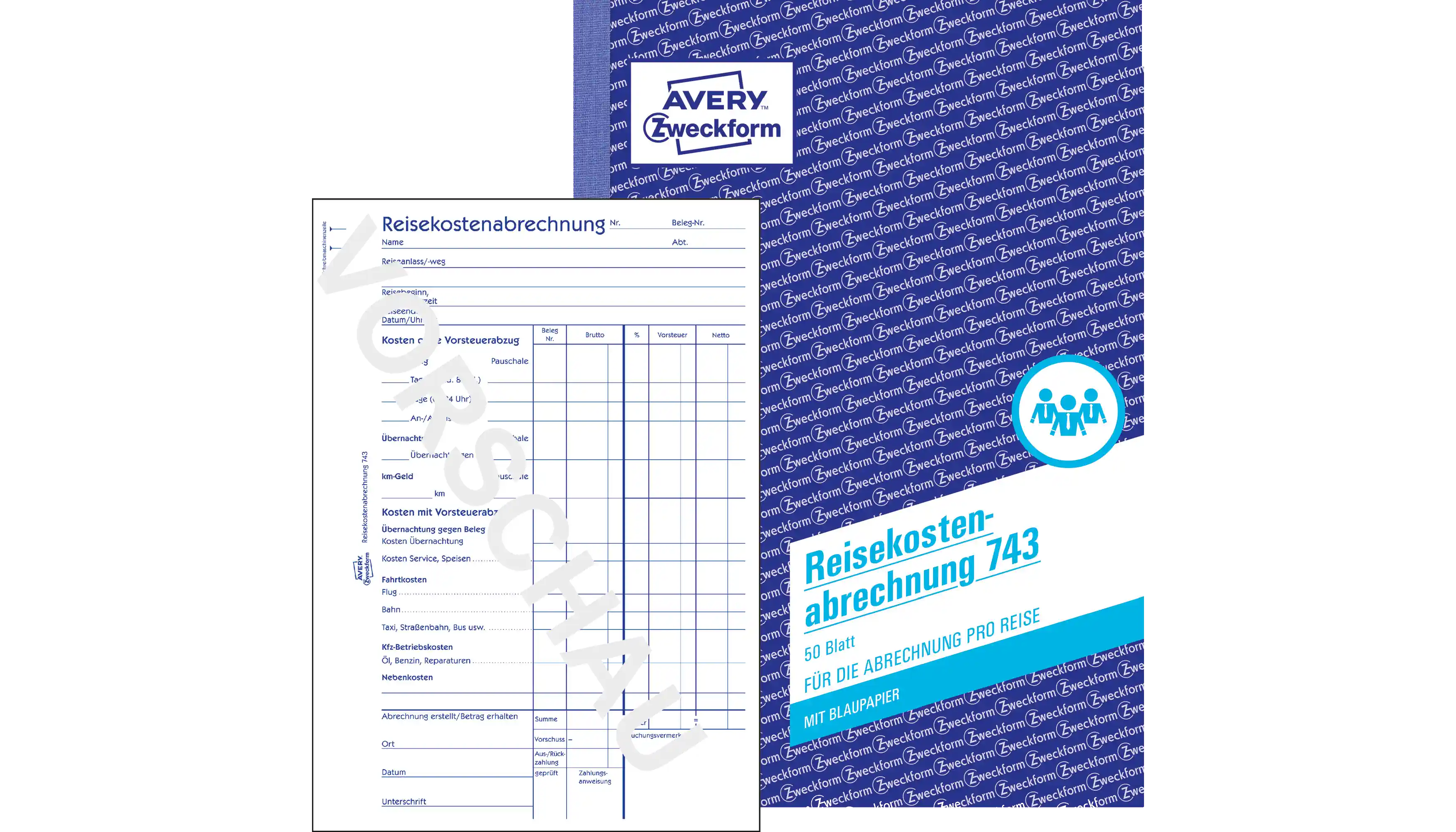 AVERY ZWECKFORM Reisekostenabrechnung DIN A5