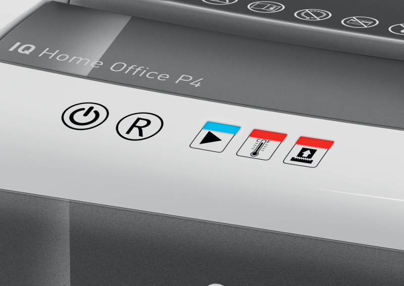 Leitz IQ Home Office Aktenvernichter – Partikelschnitt, Sicherheitsstufe P4, Weiß, 23 L