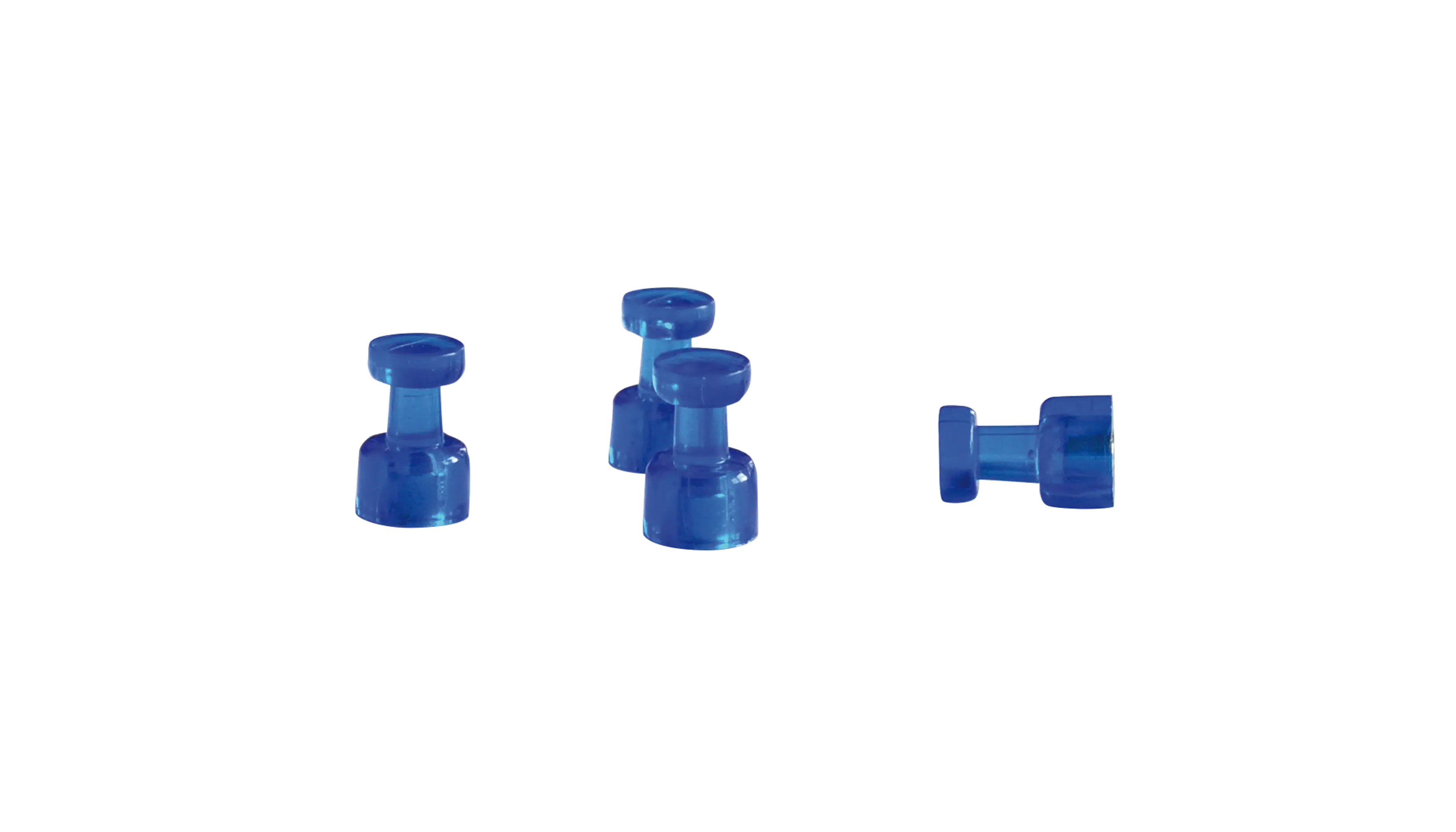 FRANKEN Magnet rund 11 x 18 mm 0,4 kg 1Pack=4 Stück dunkelblau