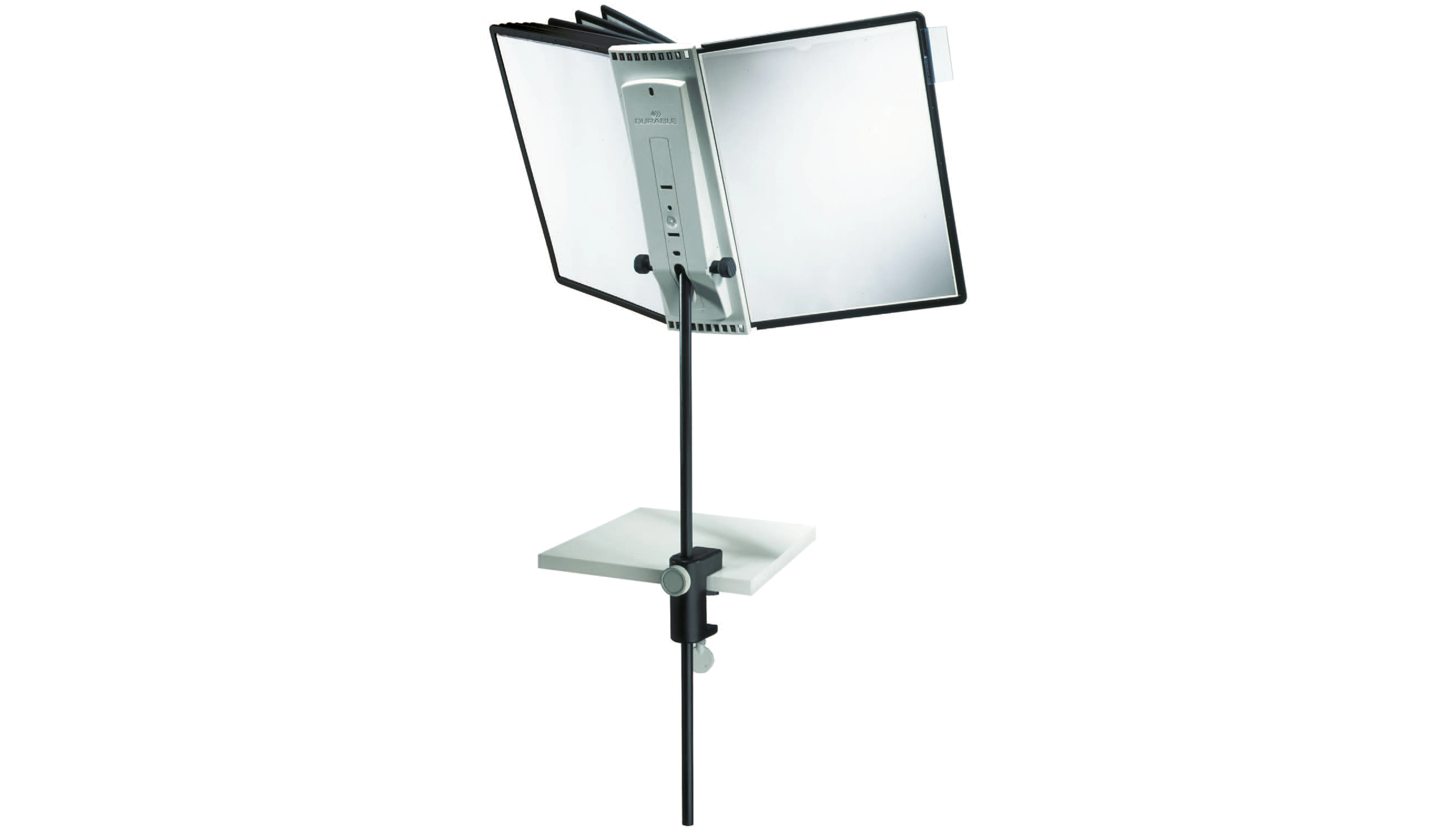 DURABLE Sichttafelständer SHERPA® Display System Desk Clamp 10 Sichttafeln schwarz