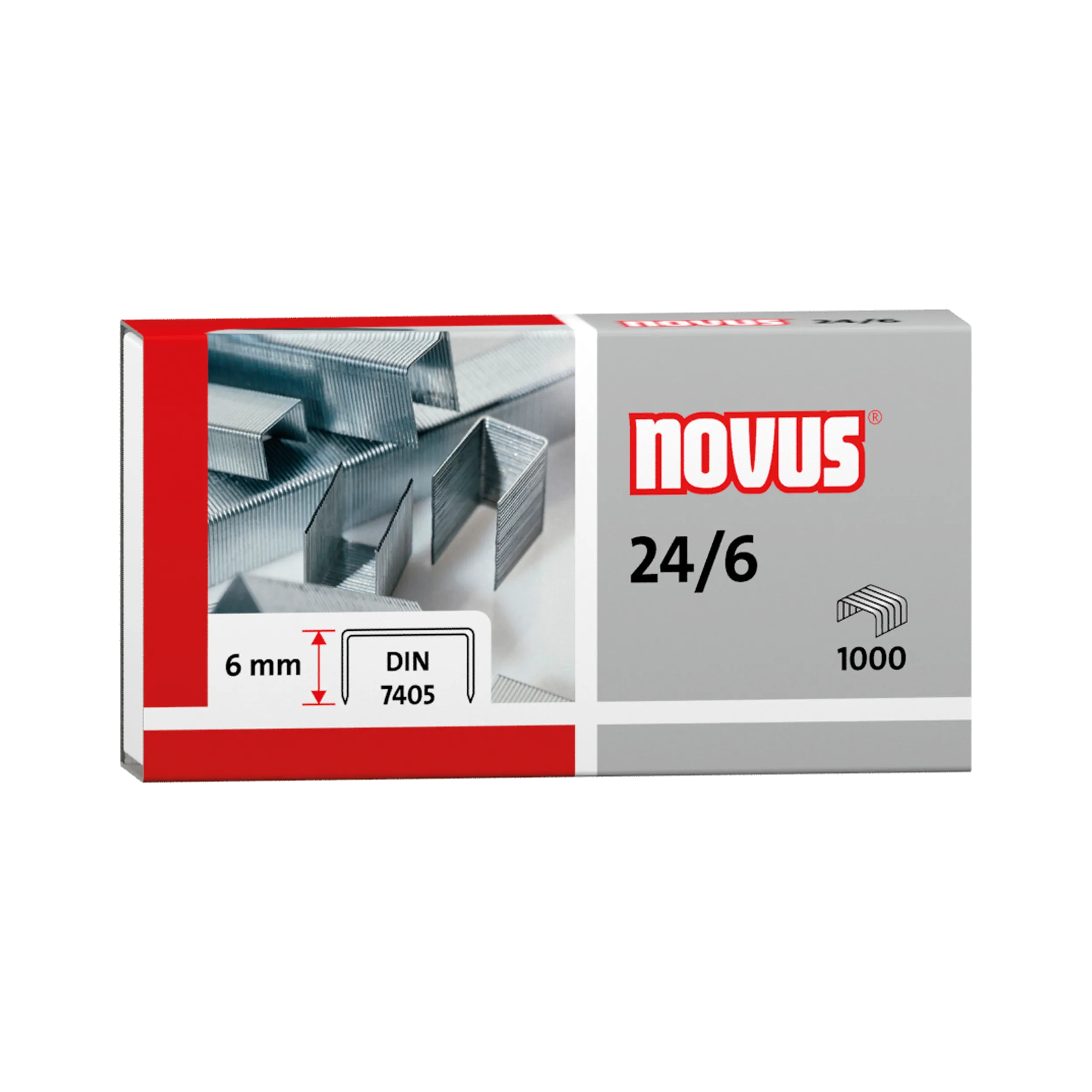 NOVUS Heftklammer 24/6 verzinkt  1.000 Stück/Pack