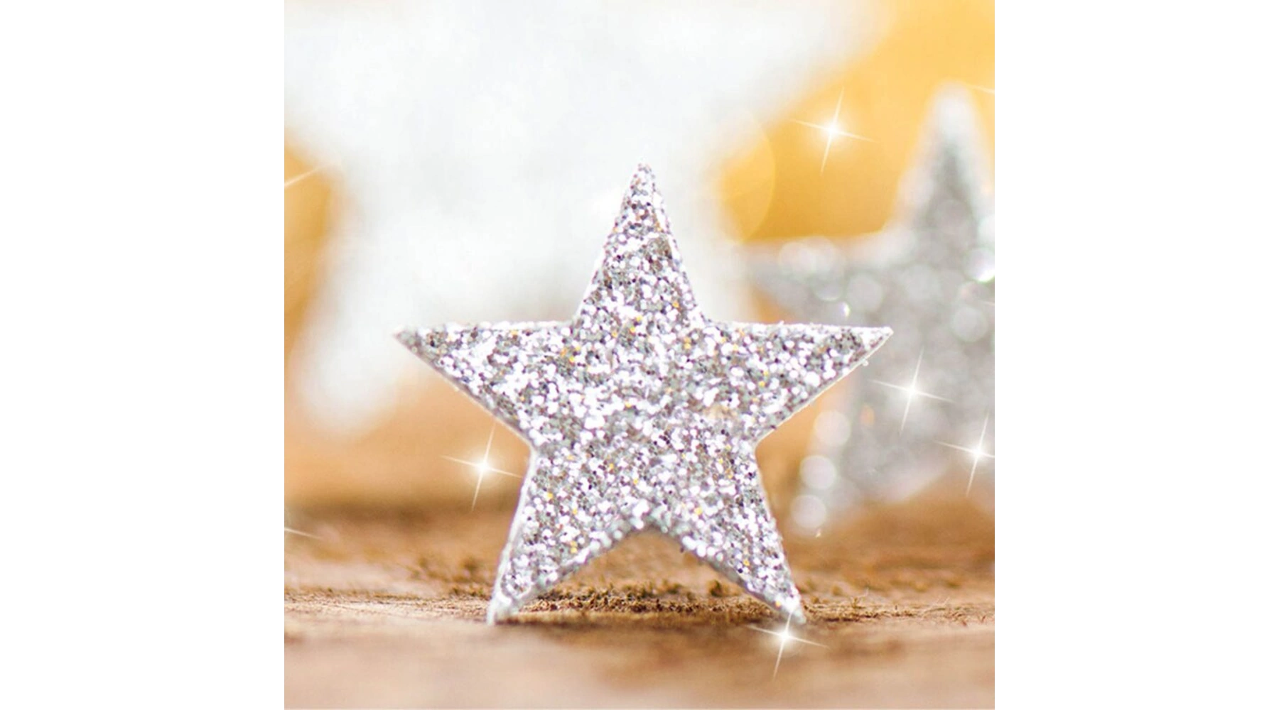 SIGEL Weihnachtsbriefpapier Glitter Star DIN A4 90 g/m² 100 Blatt/Pack