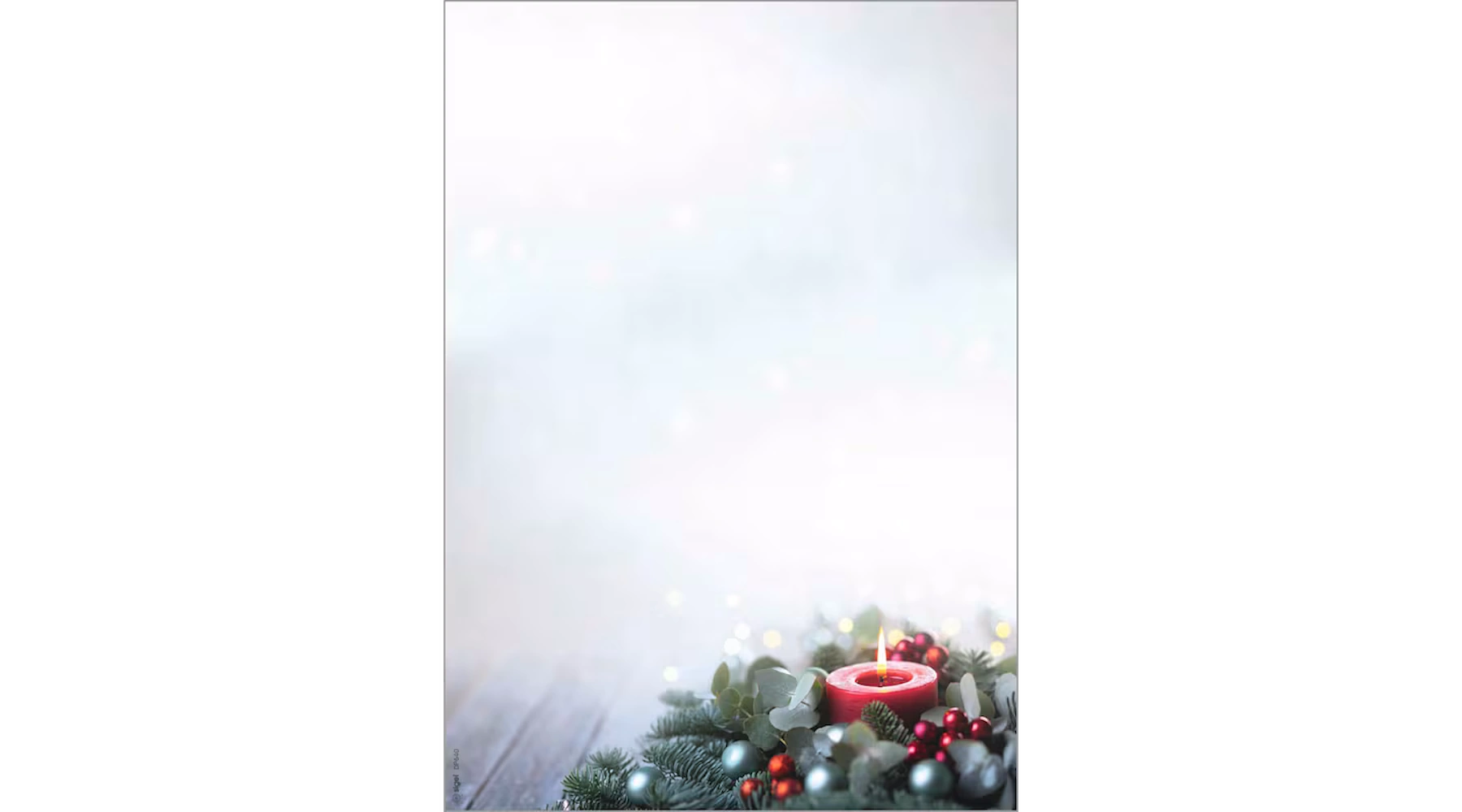 SIGEL Weihnachtsbriefpapier Candlelight Cheer DIN A4 90 g/m² 100 Blatt/Pack