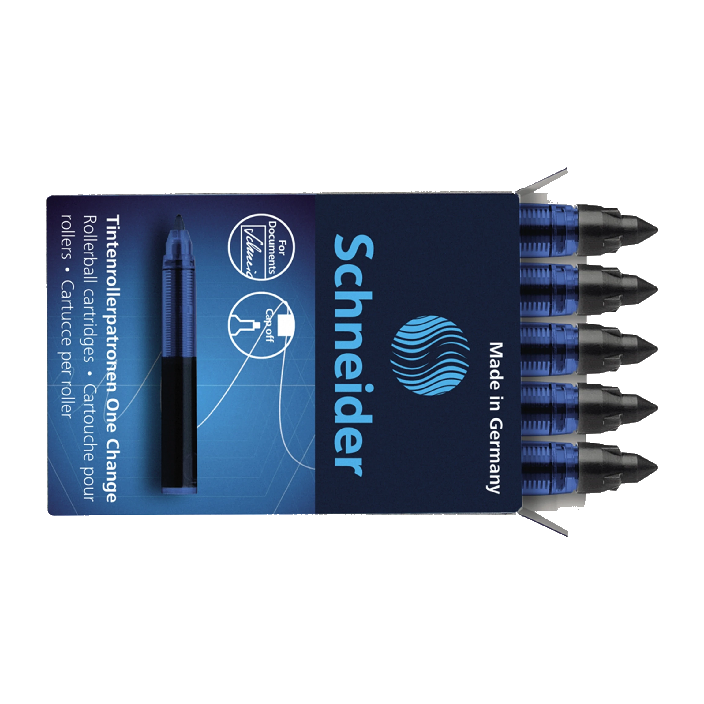 SCHNEIDER Nachfüllpatrone Tintenroller One Change   5 St./Pack.