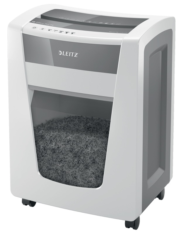 LEITZ Aktenvernichter IQ Office Pro Partikelschnitt P-5 weiß