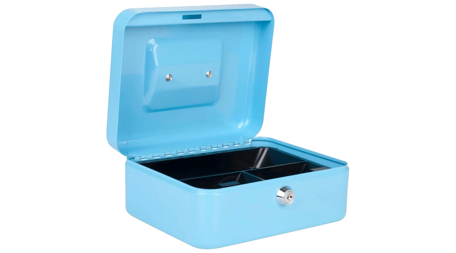 PAVO Geldkassette 20 x 9 x 16 cm (B x H x T) hellblau 