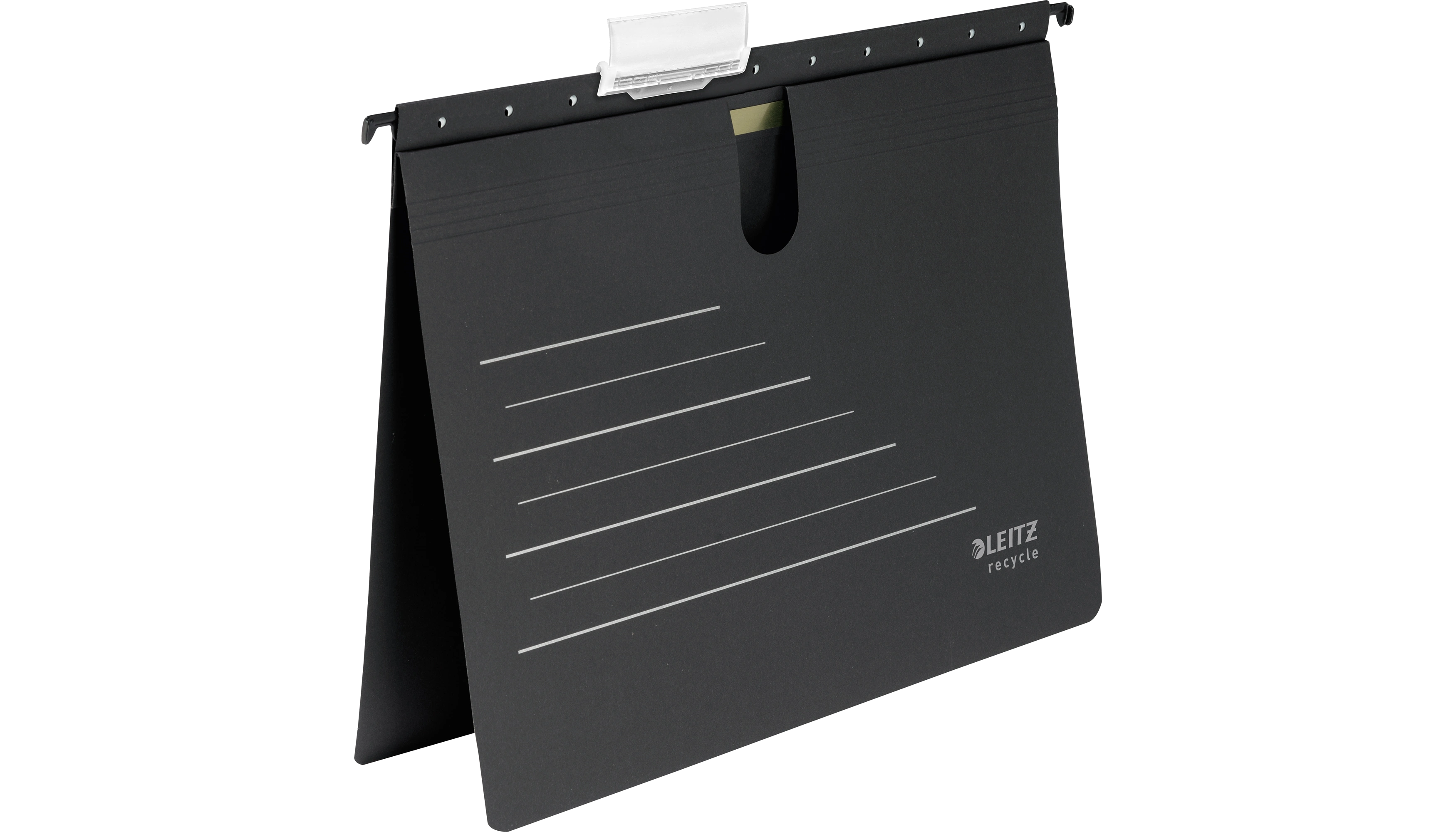 LEITZ Hängehefter ALPHA® Recycle DIN A4  275 g/m² Karton 100 % recycelt schwarz