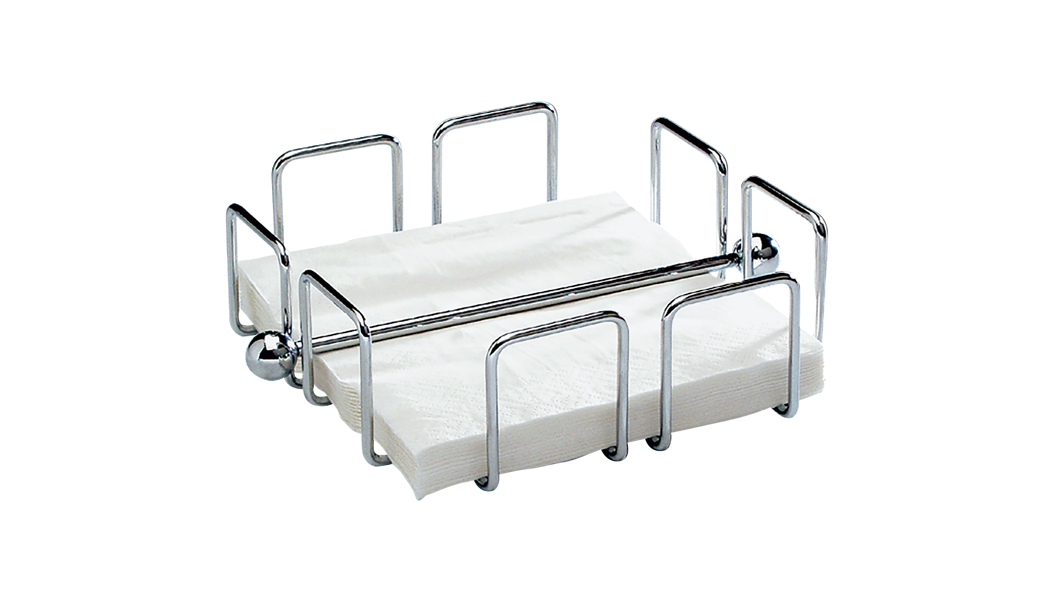 APS Serviettenhalter WIRE 19 x 6,5 x 19 cm (B x H x T) silber