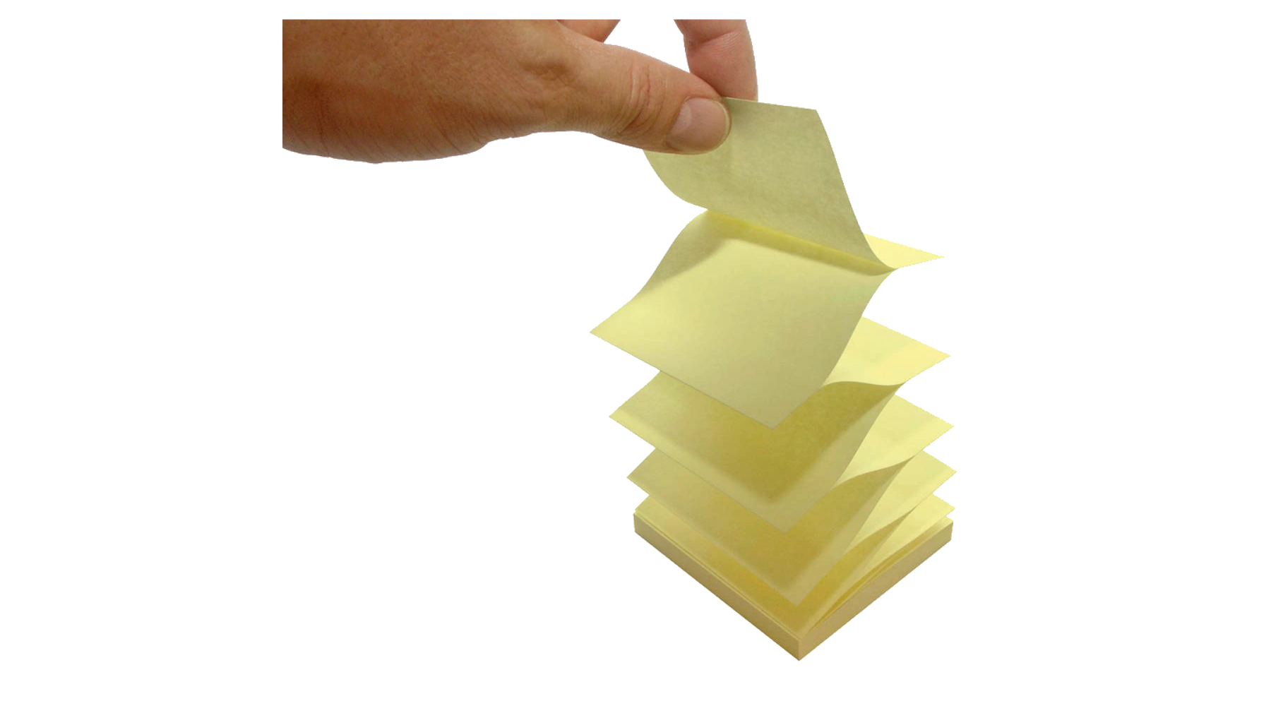 inFO Haftnotizen Recycling Z-Notes 75 x 75 mm (B x H) 100 Blatt 12 Blöcke/Pack gelb