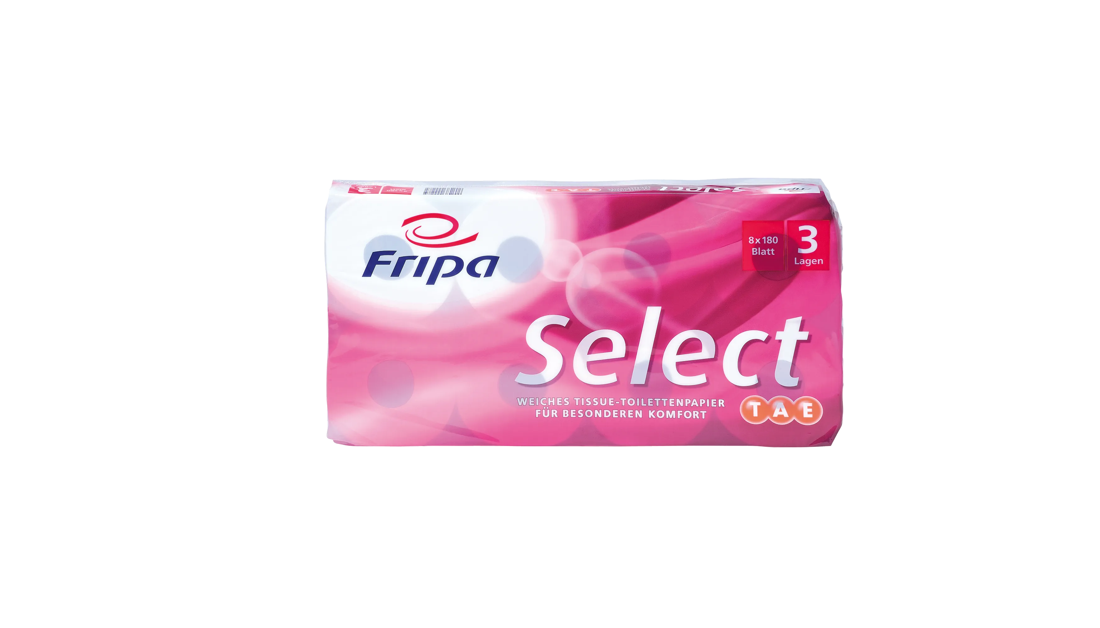 FRIPA Toilettenpapier Select 3-lagig weiß  8 Rollen/Pack