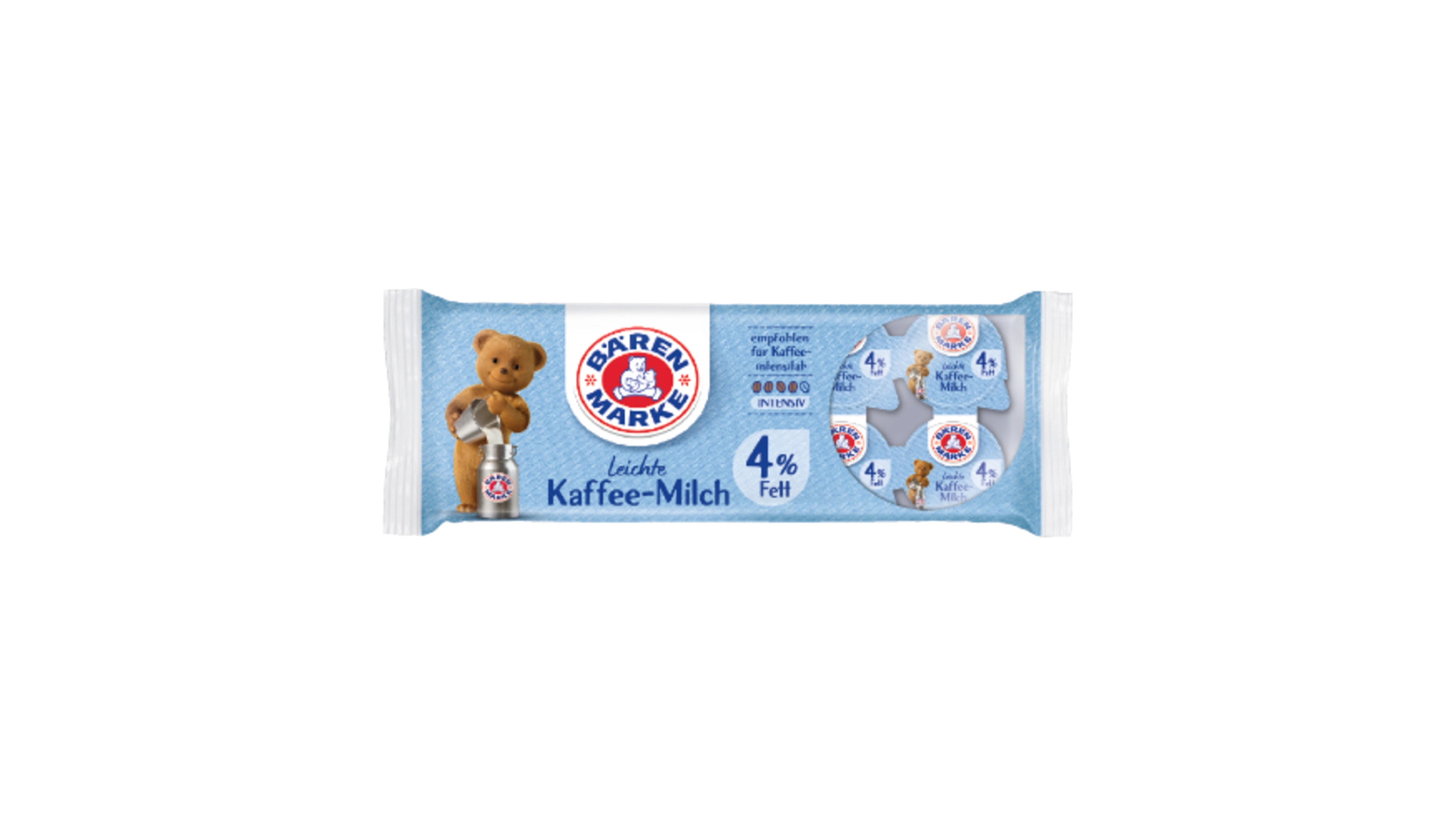 BÄRENMARKE Kaffee-Milch Die Leichte 4 % Fettgehalt 10 x 7,5 g/Pack