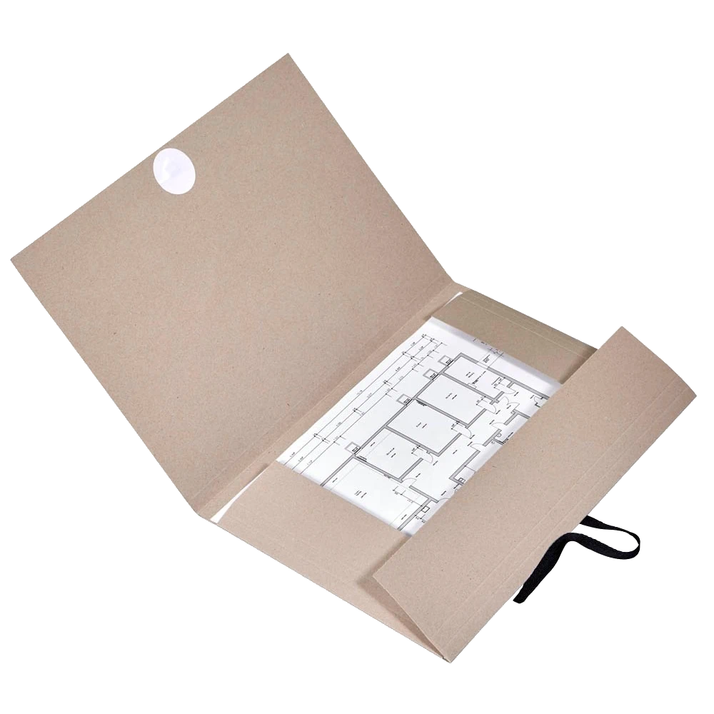 FOLIA Zeichenmappe DIN A3 31,5 x 44,0 cm (B x H) grau Schnürband