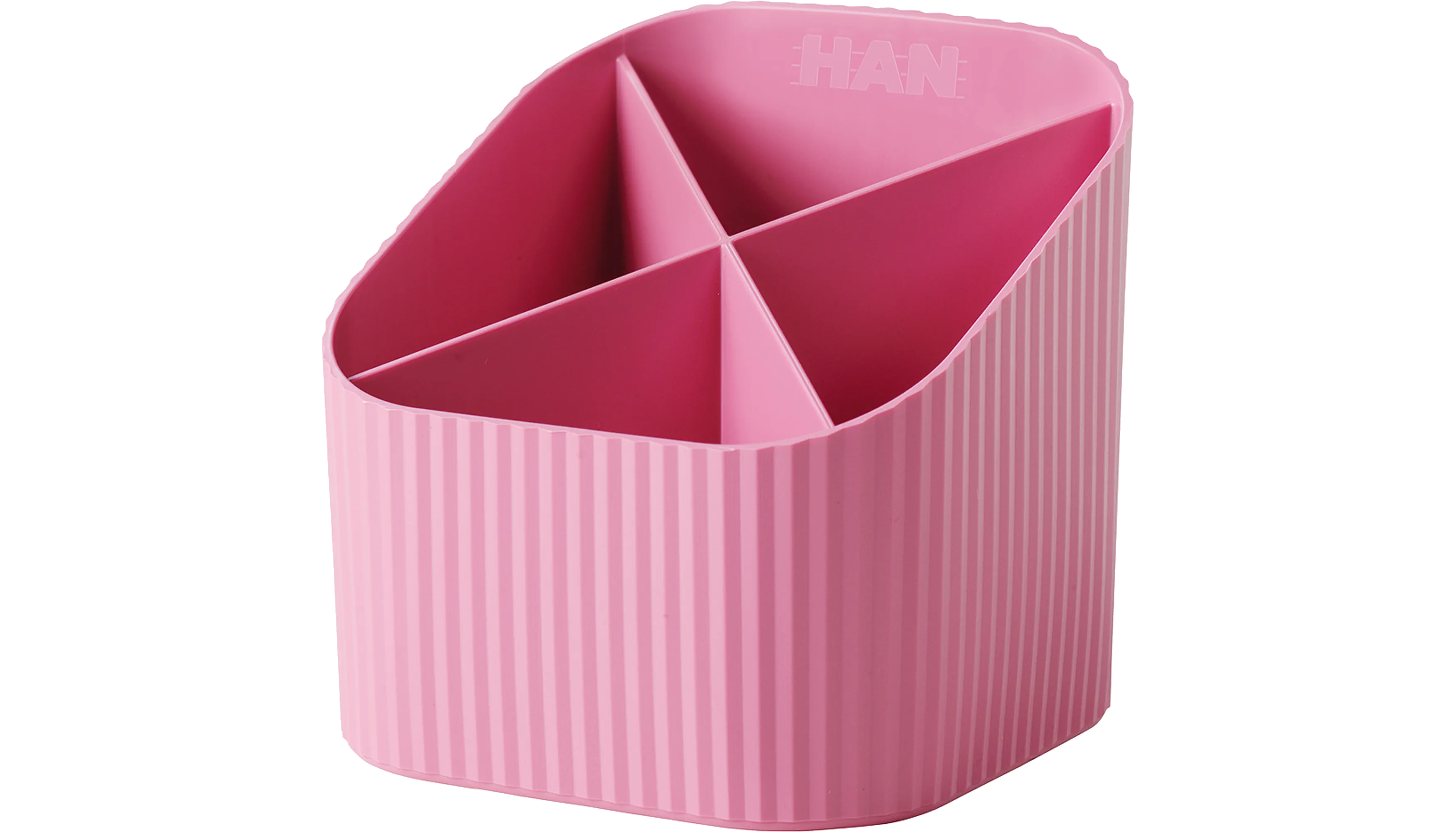HAN Stifteköcher Re-X-LOOP 4 Fächer rosa