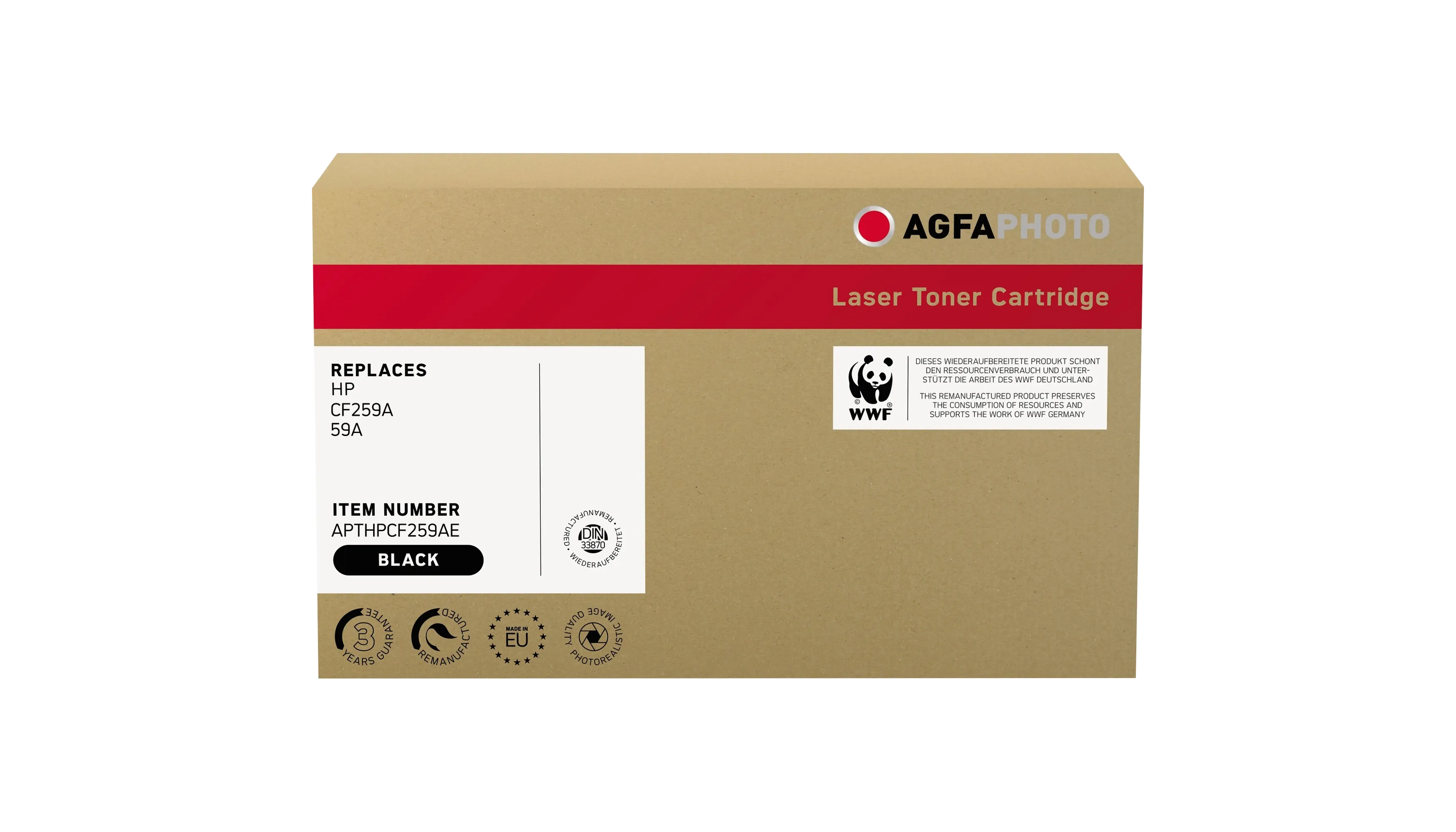 AGFAPHOTO Toner wie HP CF259A 59A ca. 3.000 Seiten schwarz