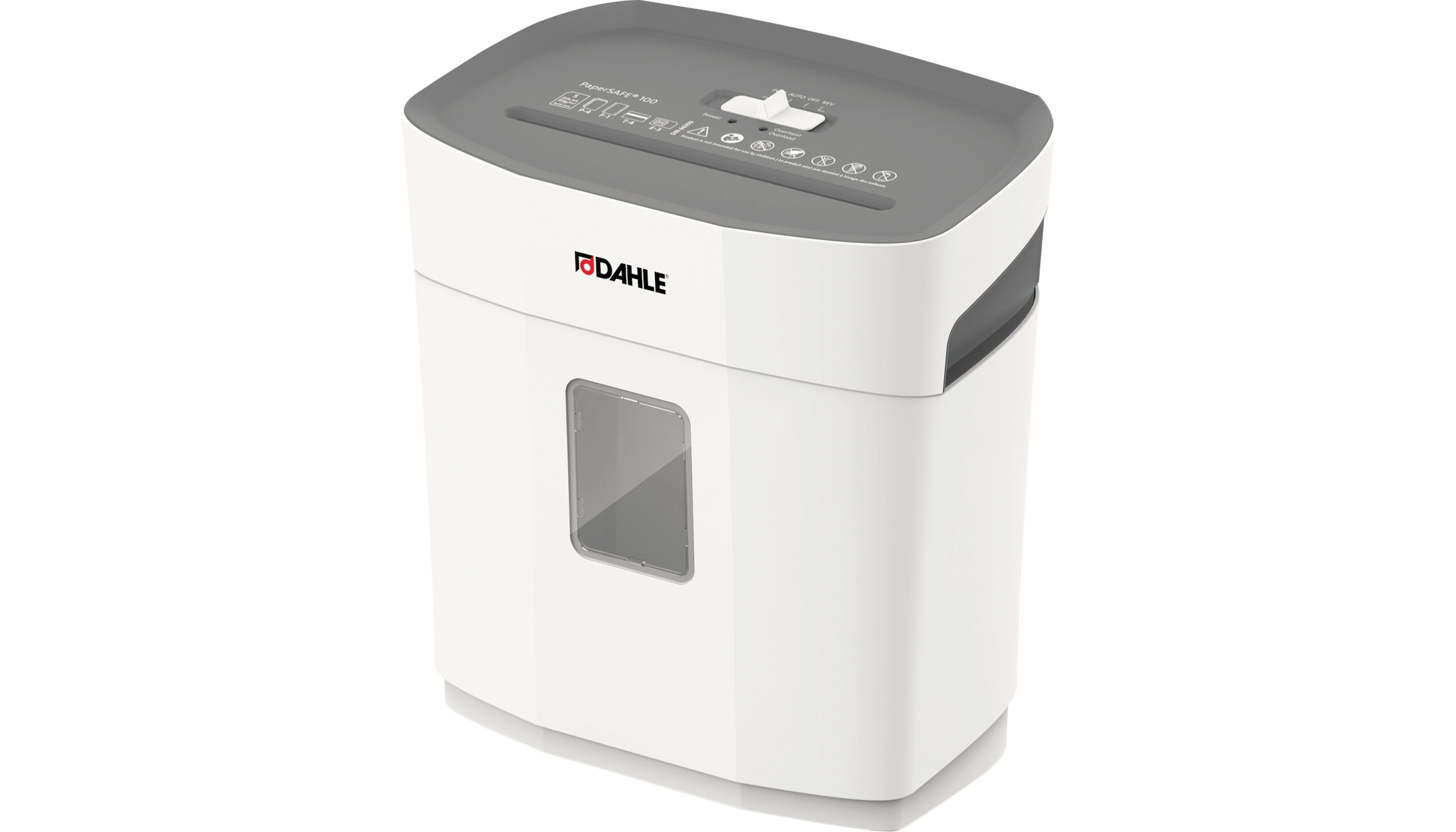DAHLE Aktenvernichter PaperSAFE® 100  P-4  12L grau