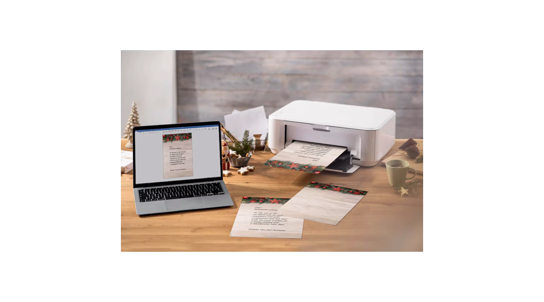 SIGEL Weihnachtsbriefpapier Chalet Style DIN A4 90 g/m²  100 Blatt/Pack