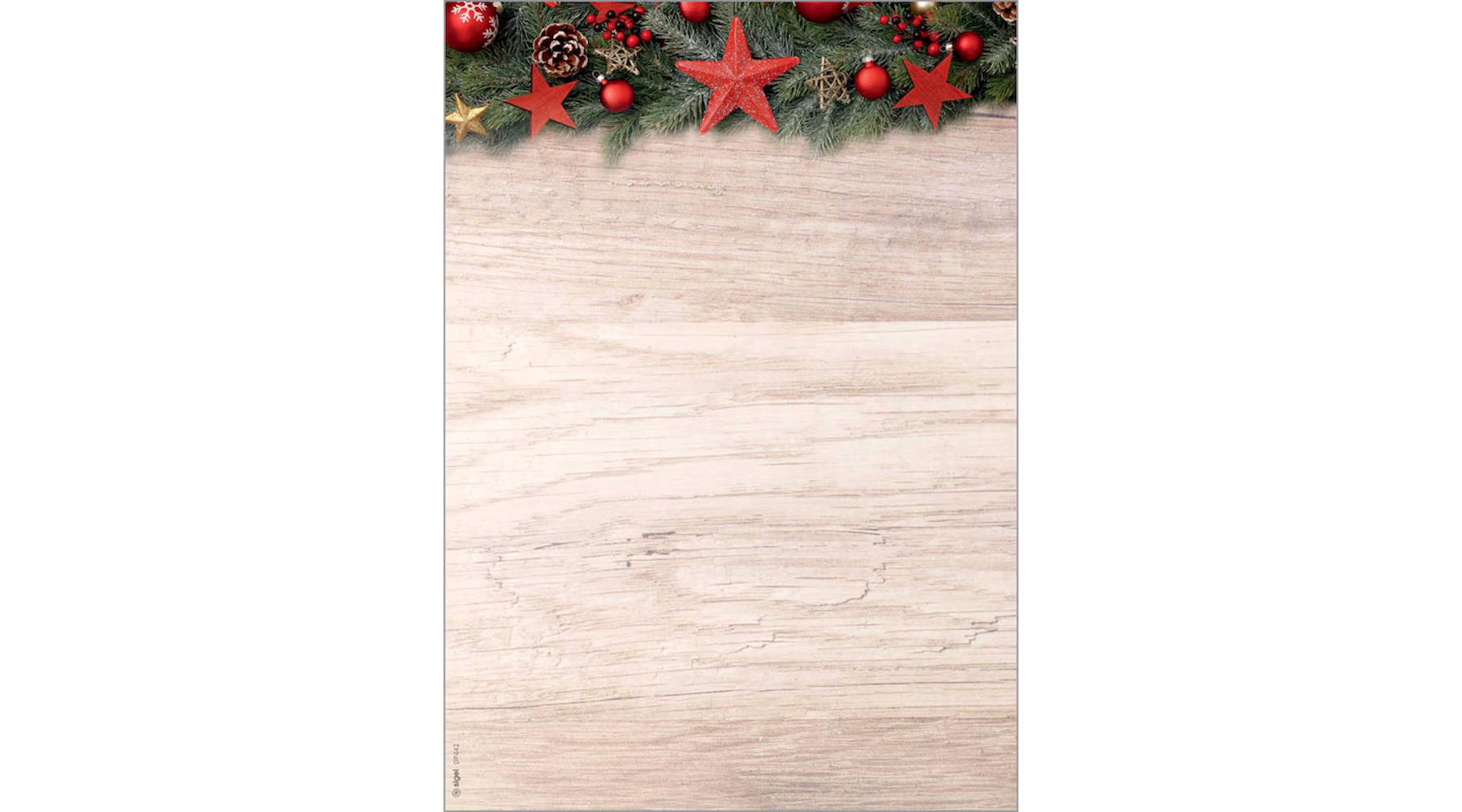 SIGEL Weihnachtsbriefpapier Chalet Style DIN A4 90 g/m²  100 Blatt/Pack