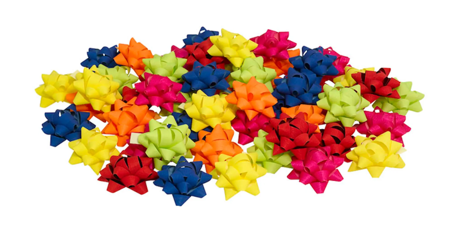 PRÄSENT Geschenk-Schleifen matt 10,0mm x 0,95m blau/rot/gelb/grün/pink/orange