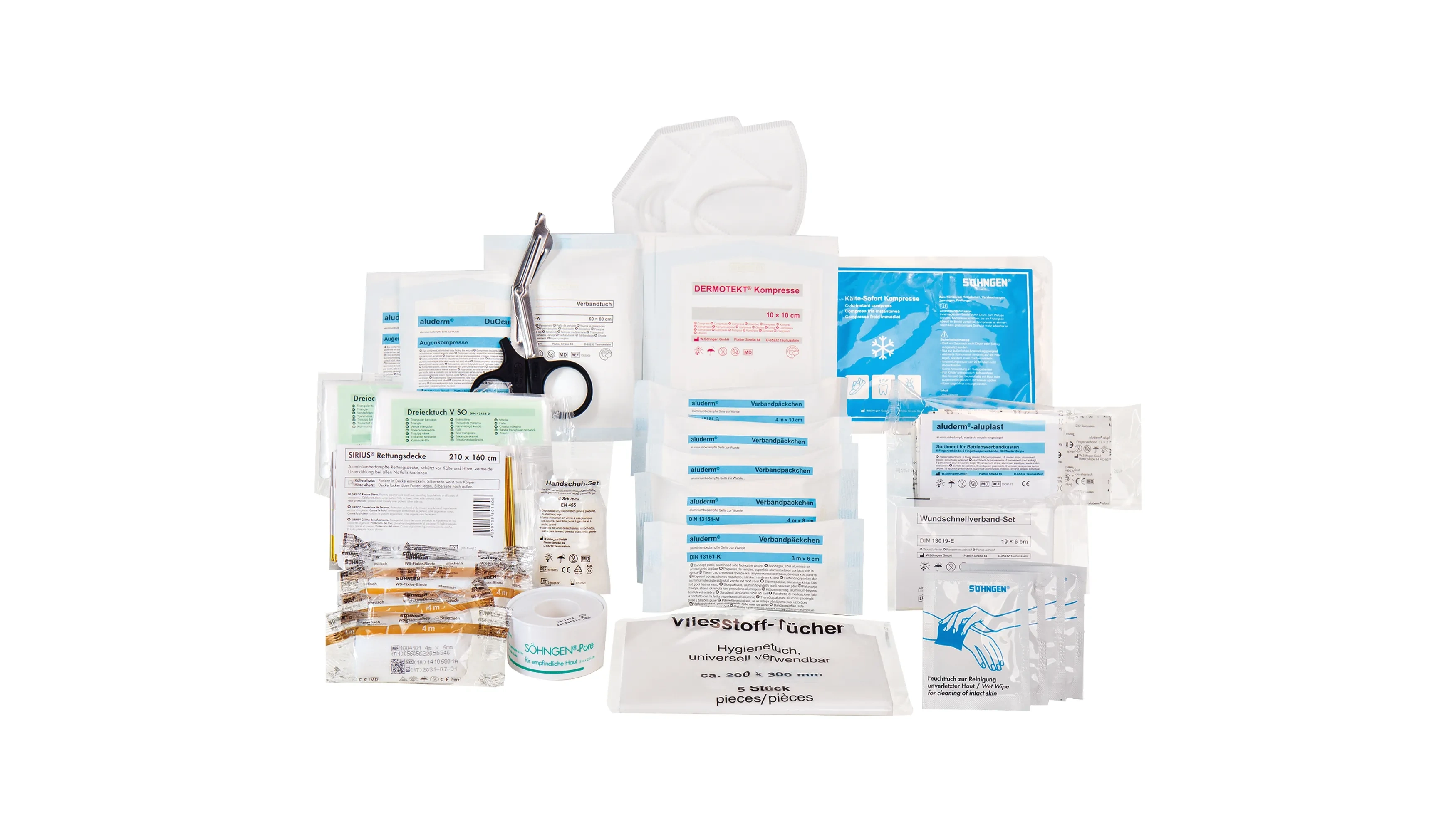 SÖHNGEN® Erste Hilfe Nachfüllset Standard 66 Teile