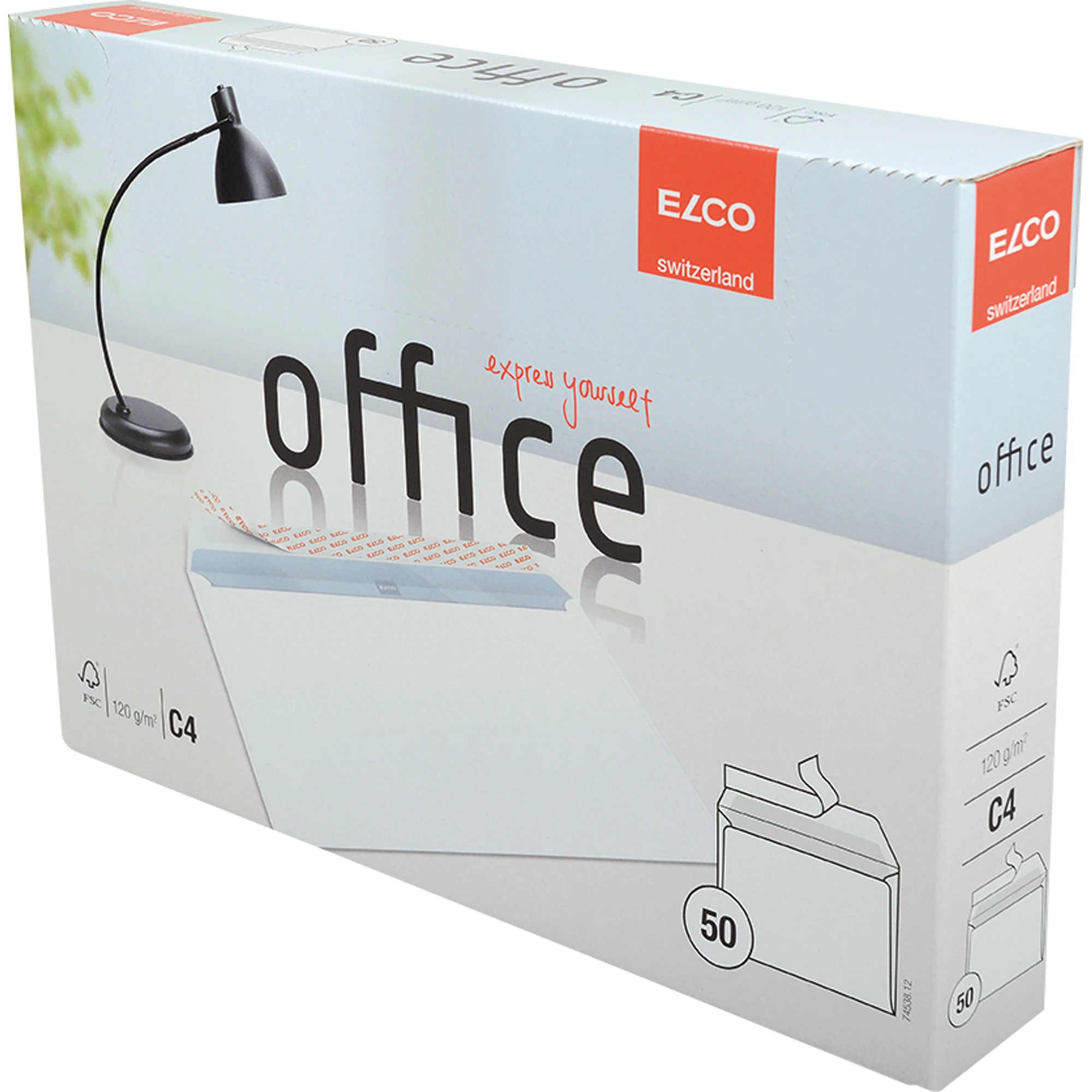 ELCO Versandtasche Office DIN C4 50 St./Pack. ohne Fenster