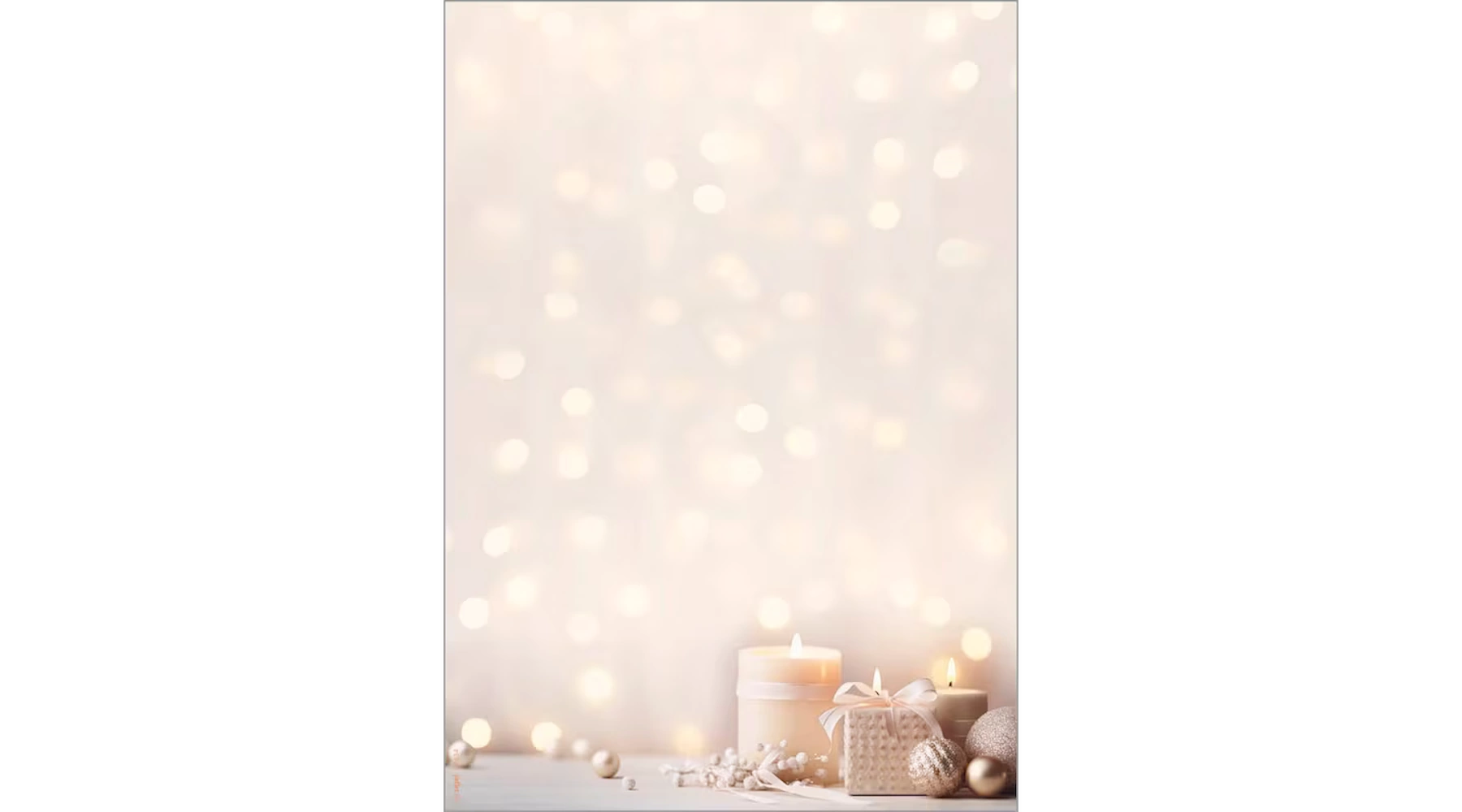 SIGEL Weihnachtsbriefpapier Golden Glow DIN A4 90 g/m²  100 Blatt/Pack