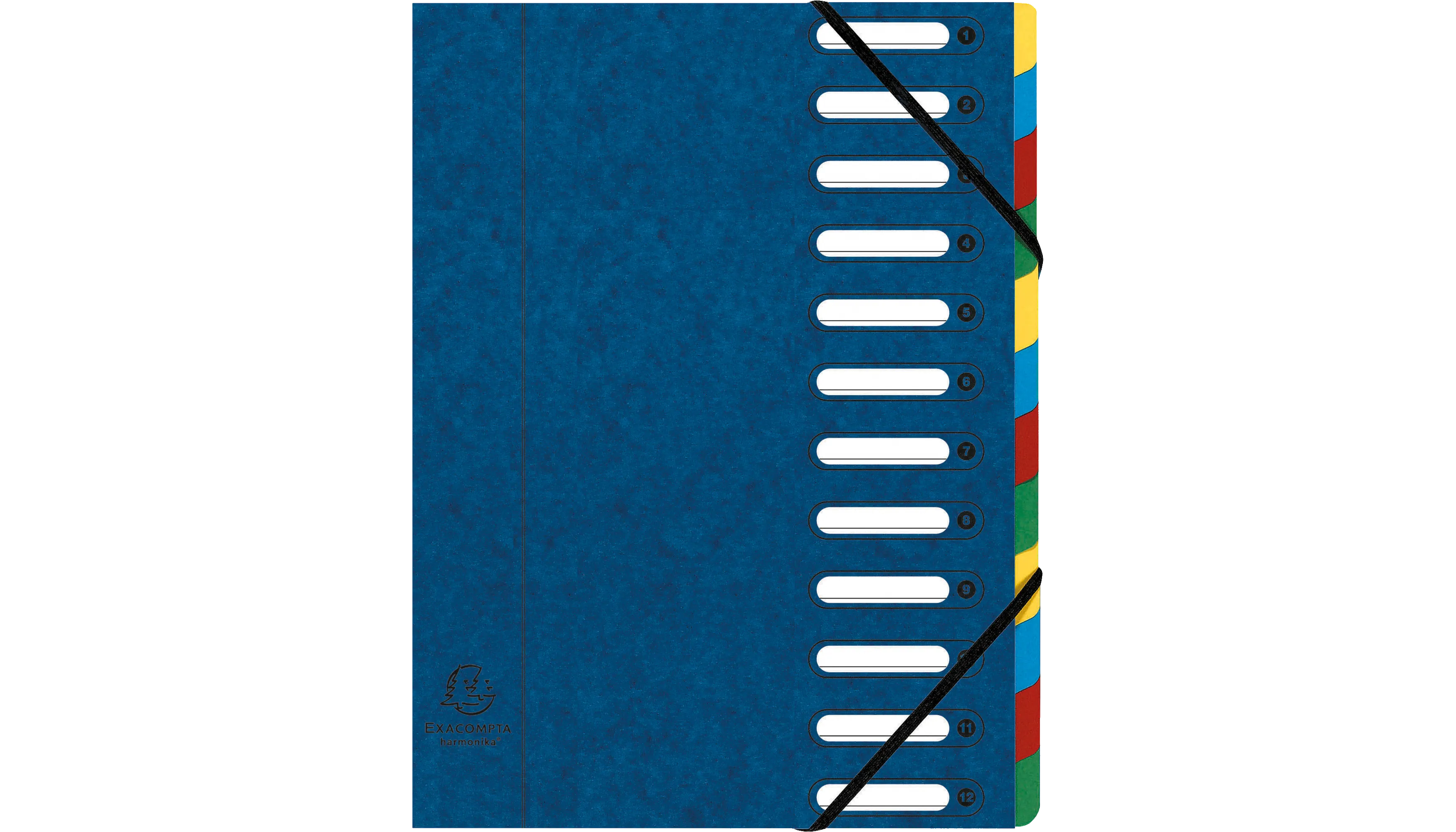 Exacompta Ordnungsmappe Harmonika® 12 Fächer blau