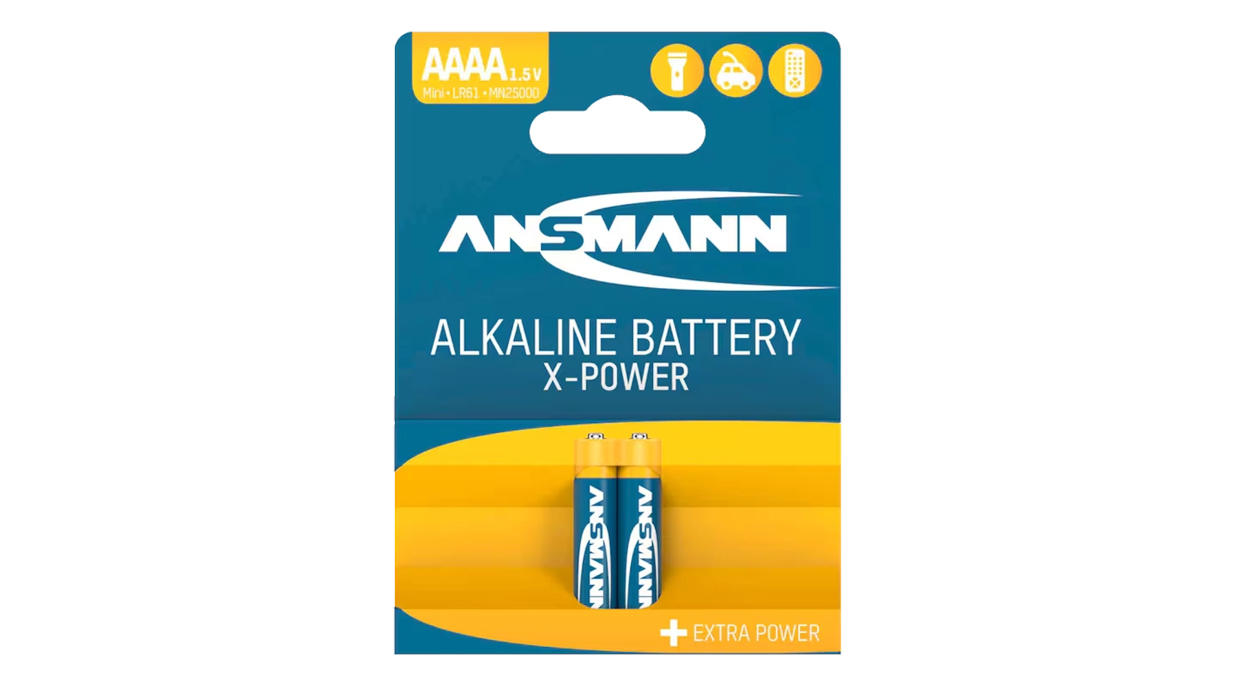 ANSMANN Batterien X-POWER Mini AAAA 1,5 V Alkali-Mangan 2 Stück/Pack