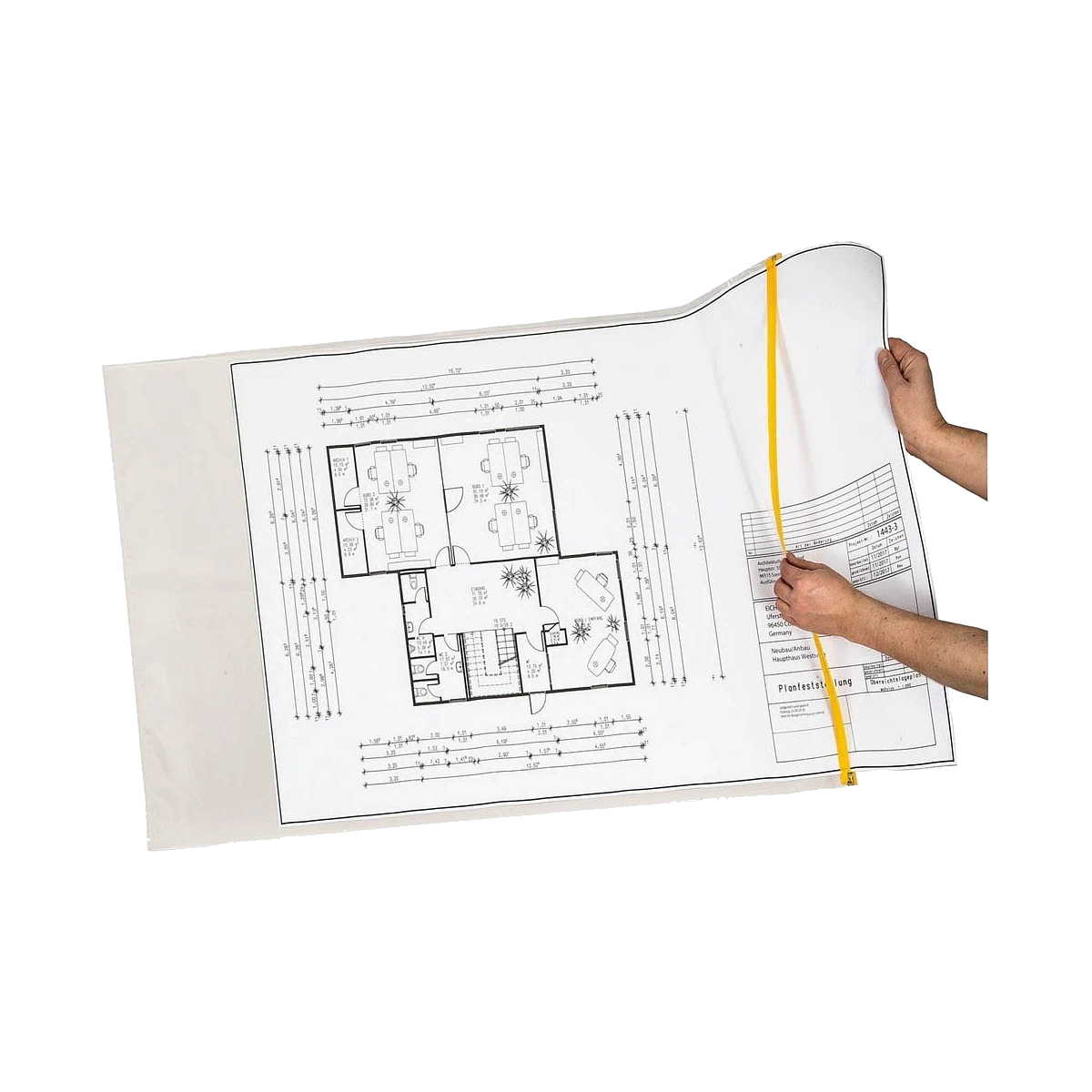 EICHNER Planschutztaschen A1 transparent/gelb 1Pa=10Stück