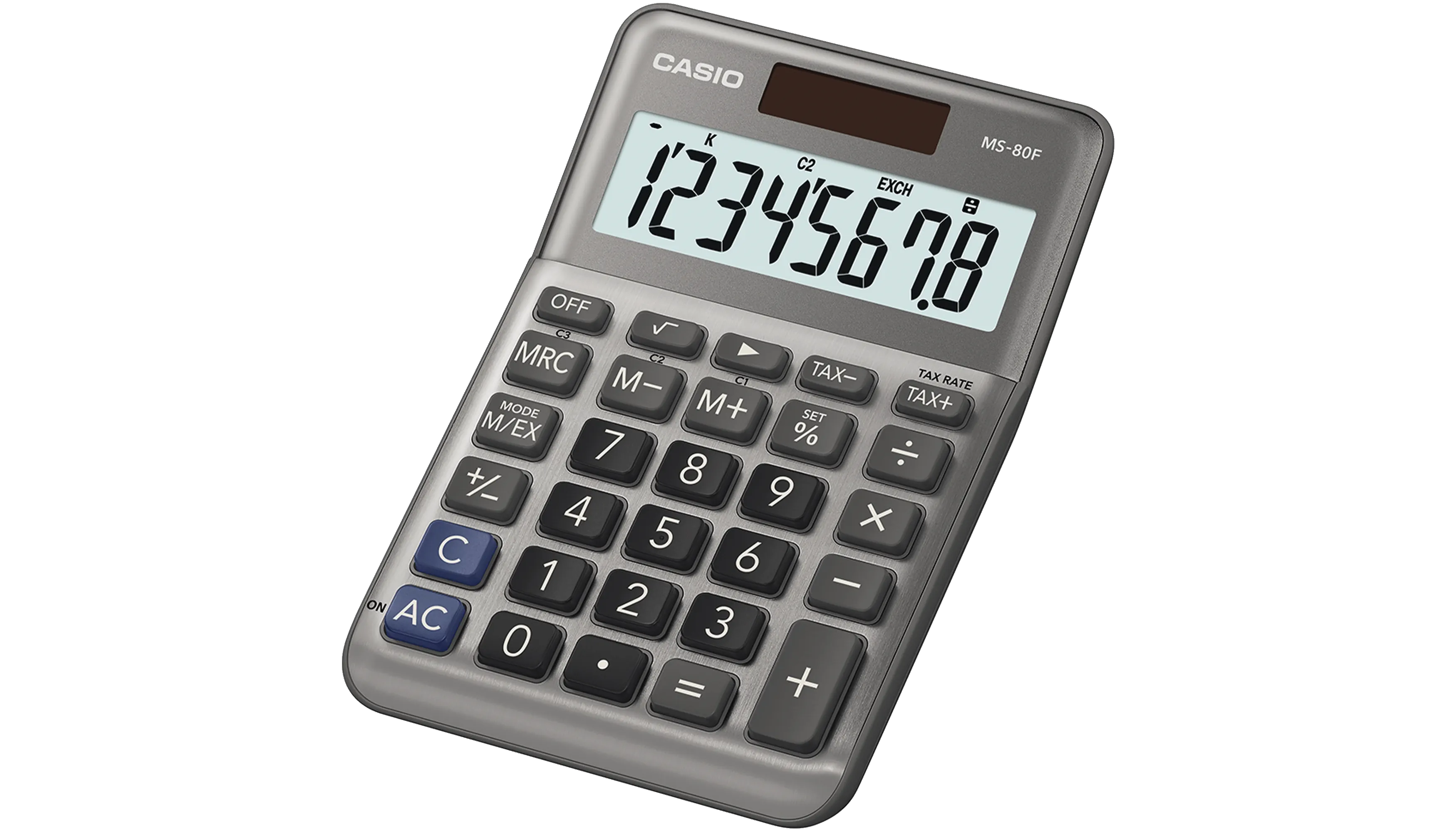 CASIO ® Tischrechner MS-80F 8-stellig silber 