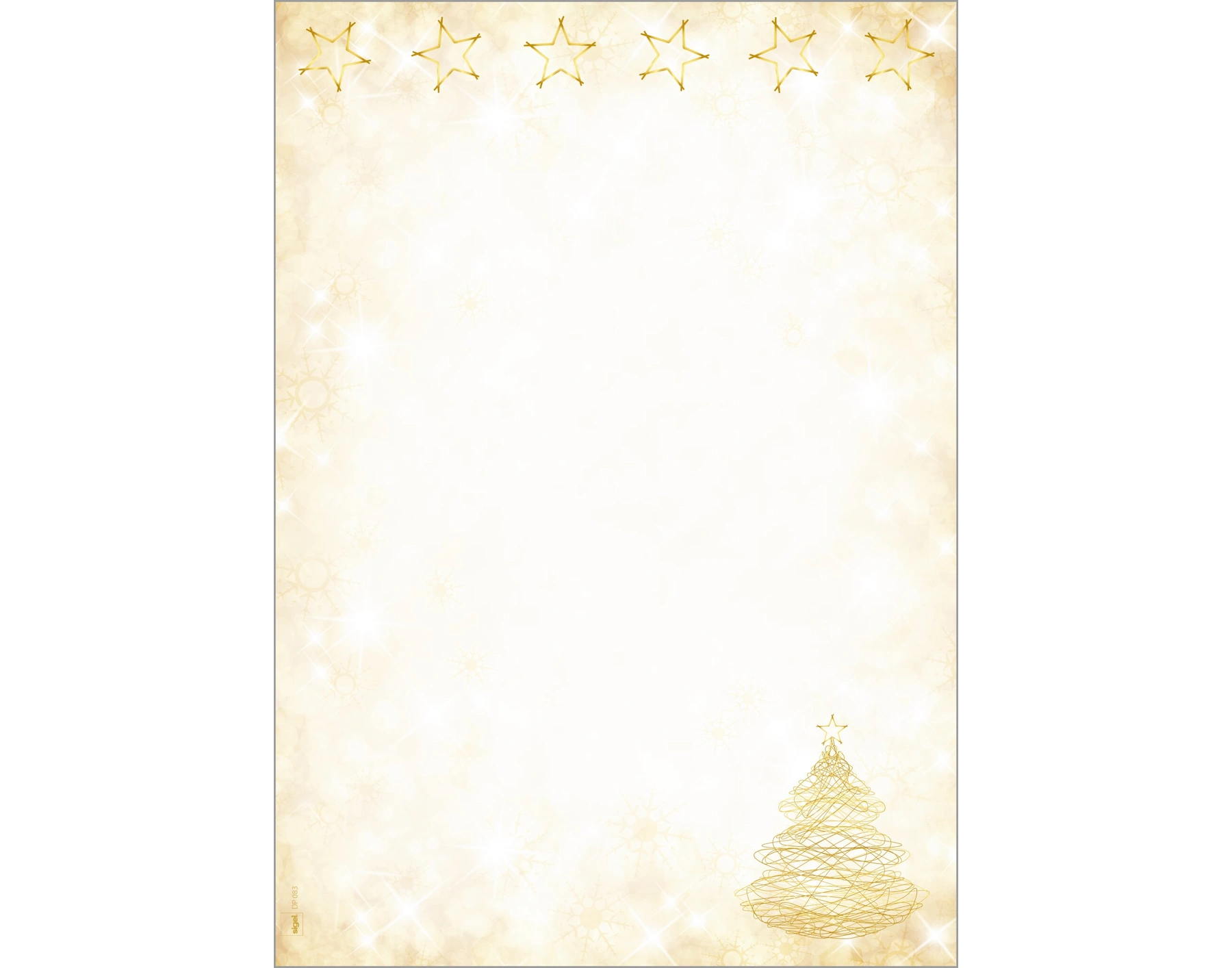 SIGEL Weihnachtsbriefpapier Graceful Christmas DIN A4  90 g/m² 100 Blatt/Pack