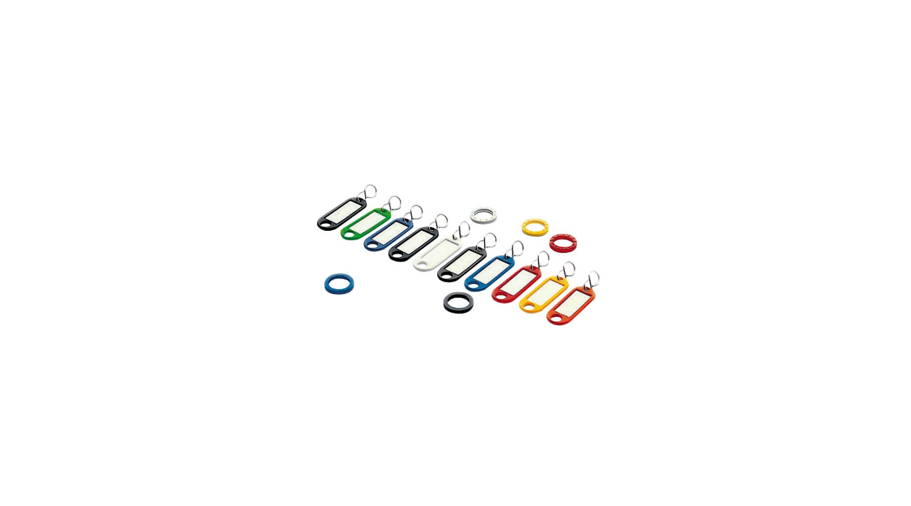 WEDO Schlüsselanhänger Kunststoff 10 Stück/Pack farbig sortiert