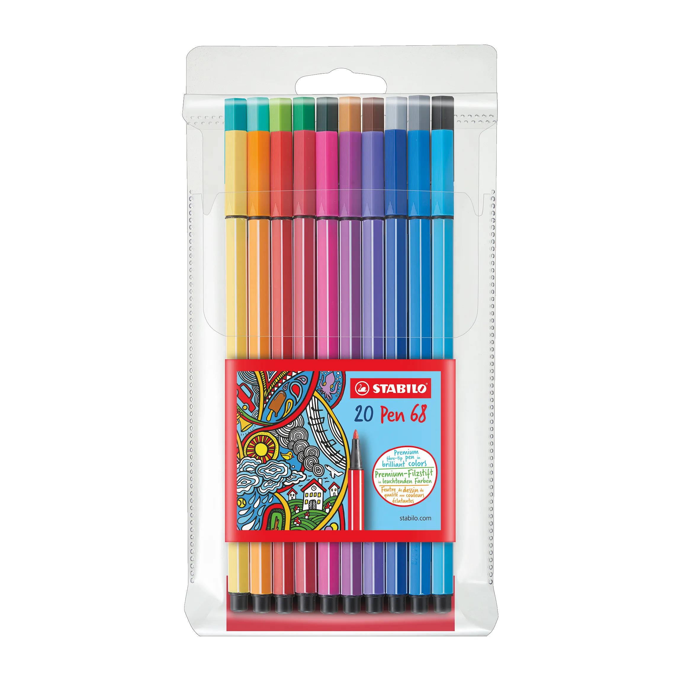 STABILO® Fasermaler Pen 68 20 St./Pack.