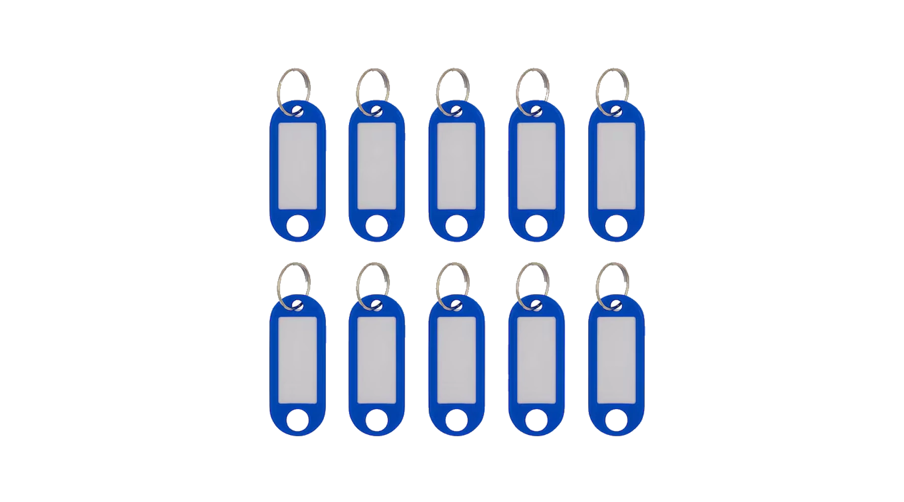 WEDO Schlüsselanhänger Kunststoff 10 Stück/Pack blau
