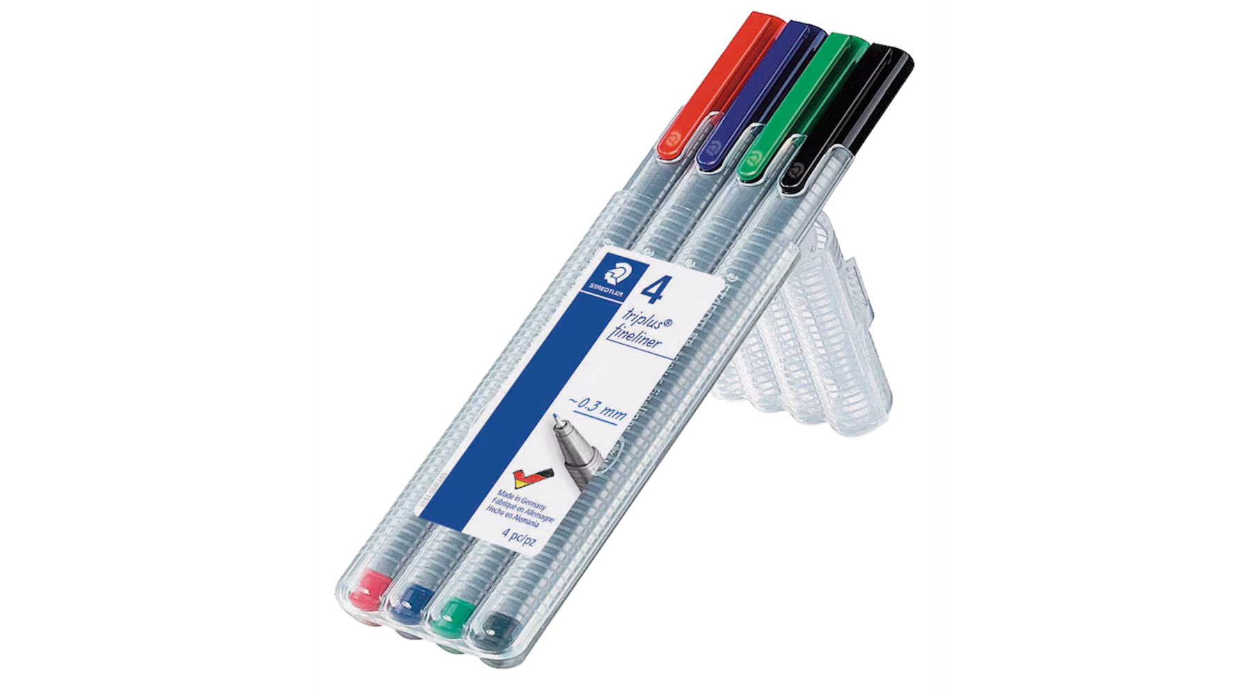 STAEDTLER® Fineliner triplus® 334 0,3 mm 4 Stück/Pack farbig sortiert
