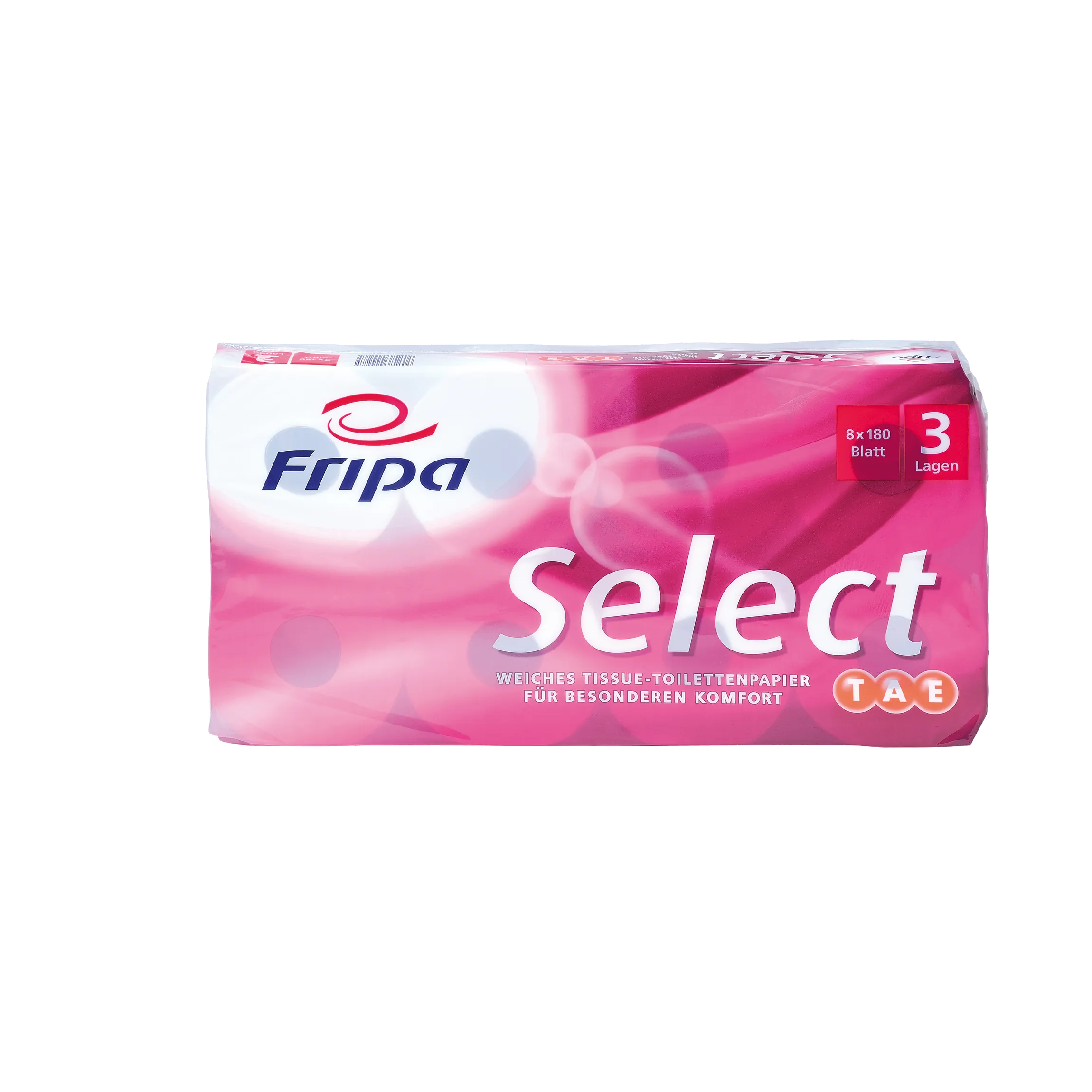 FRIPA Toilettenpapier Select 3-lagig 180 Bl./Rl. 8 Rl/Pack.