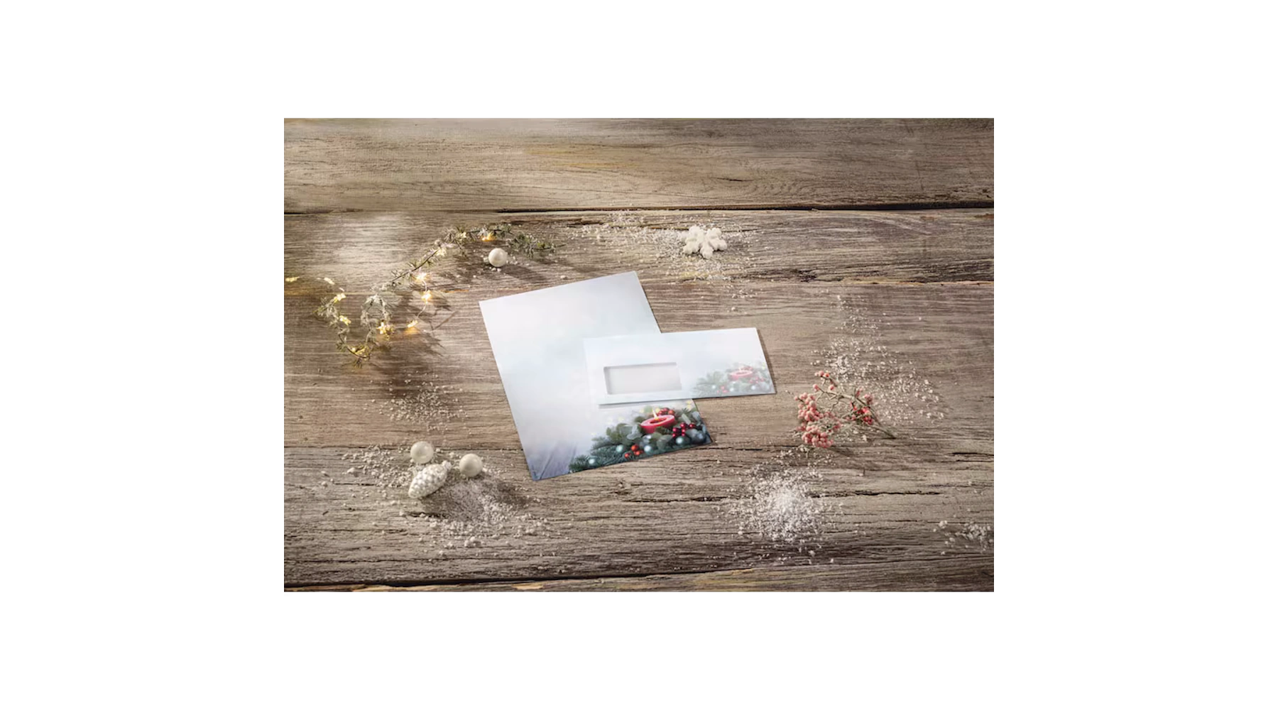 SIGEL Weihnachtsbriefpapier Candlelight Cheer DIN A4 90 g/m² 100 Blatt/Pack