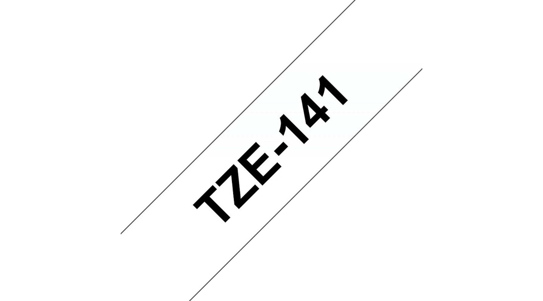 BROTHER Schriftbandkassette P-touch 18 mm x 8 m (B x L) laminiert schwarz auf transparent